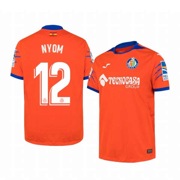 Getafe Allan Nyom Men's 19-20 Away Replica Short Sleeve Jersey