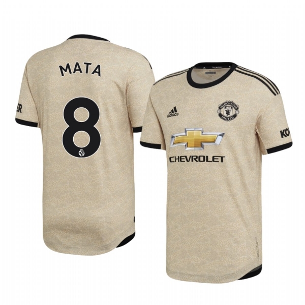 Juan Mata Manchester United Away Men's Short Sleeve Jersey 19-20