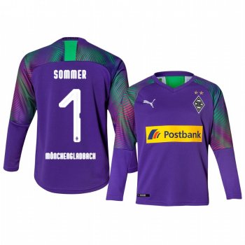 Youth Borussia Monchengladbach Yann Sommer 19-20 Goalkeeper Authentic Long Sleeve Jersey