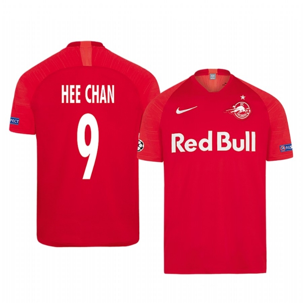 Hwang Hee-chan Red Bull Salzburg European Home Red Short Sleeve Jersey