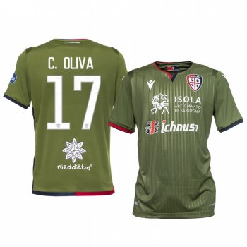 Cagliari Calcio Christian Oliva Men's Jersey Short Sleeve Third 19-20