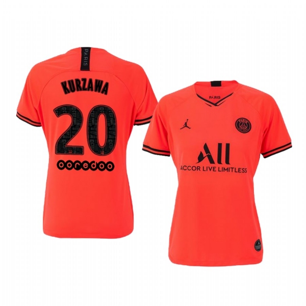 Women's Paris Saint-Germain Layvin Kurzawa Away Jersey 19-20