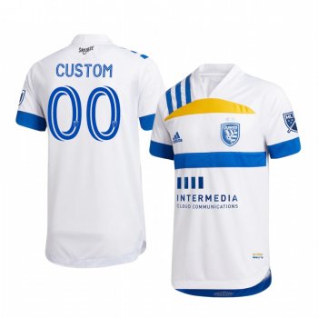 San Jose Earthquakes Custom 408 Edition Men's Official Short Sleeve Jersey 2020