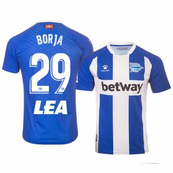 Borja Sainz Deportivo Alaves Home Men's Jersey 19-20