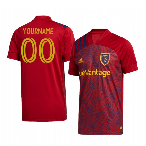 Custom Real Salt Lake 2020 Home Replica Short Sleeve Red Jersey