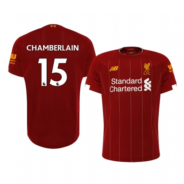 Men's Alex Oxlade-Chamberlain Liverpool Home Short Sleeve Jersey 19-20