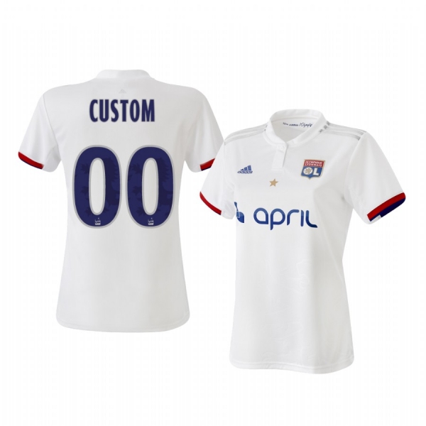 Olympique Lyonnais Custom Home Women's Jersey 19-20