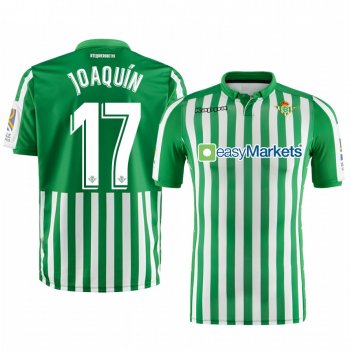 Real Betis Joaquin Men's Green Home Short Sleeve Jersey 19-20