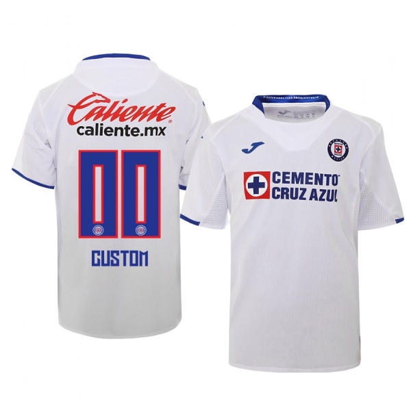 Youth Custom Cruz Azul 19-20 White Away Official Jersey Youth