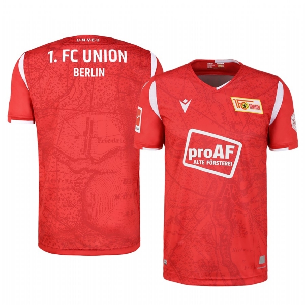 Union Berlin Men's Red 100th Anniversary Short Sleeve Jersey 2020