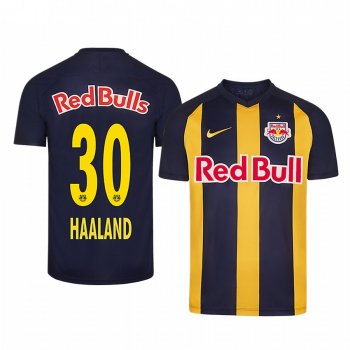 Erling Haaland Red Bull Salzburg Away Navy Yellow Short Sleeve Jersey