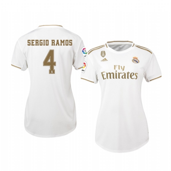 Women's Sergio Ramos Real Madrid Home Jersey 19-20