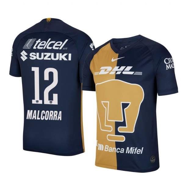 Victor Malcorra Pumas UNAM 19-20 Navy Third Replica Stadium Jersey Men's