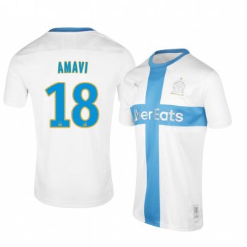 Jordan Amavi Olympique de Marseille White 120th Anniversary Limited Edition Jersey Men's