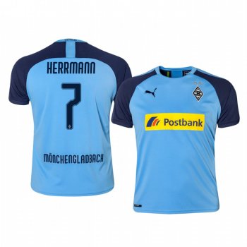 Borussia Monchengladbach Patrick Herrmann Blue Away Jersey 19-20 Men's