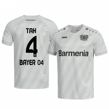 Bayer Leverkusen Jonathan Tah White Away Jersey 19-20 Men's