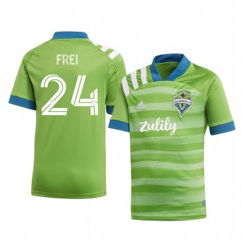 Youth Seattle Sounders FC Stefan Frei Green Forever Short Sleeve Jersey 2020