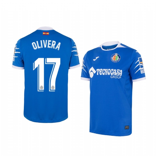 Youth Getafe Mathias Olivera Blue Home Short Sleeve Jersey 19-20