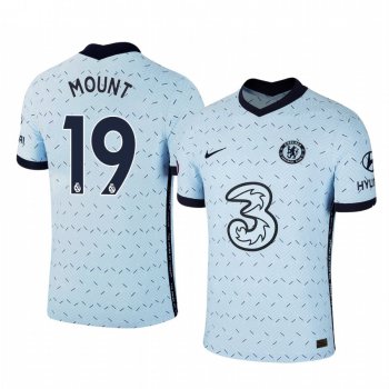 Mason Mount Chelsea 2020-21 Away Replica Short Sleeve Light Blue Jersey