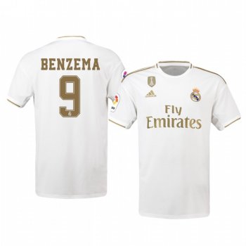 Karim Benzema Real Madrid 19-20 Home Jersey Men's