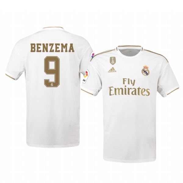 Karim Benzema Real Madrid 19-20 Home Jersey Men's