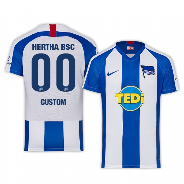 Men's Hertha BSC Custom Home Jersey 19-20