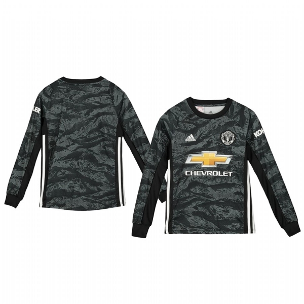 Youth 19-20 Manchester United Dark Grey Away Goalkeeper Jersey