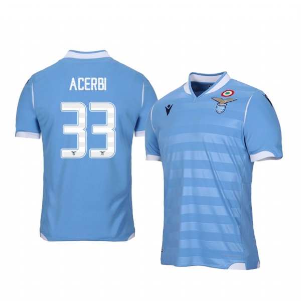 Lazio Francesco Acerbi 19-20 Home Men's Short Sleeve Jersey