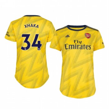 Women's Granit Xhaka Arsenal Away Short Sleeve Jersey 19-20