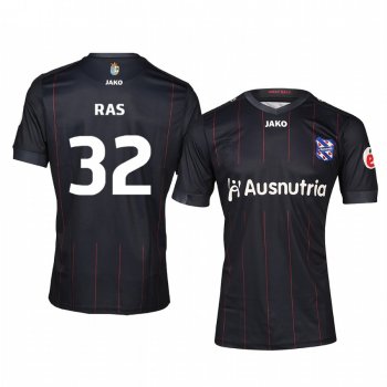 SC Heerenveen Jan Ras 19-20 Away Men's Black Short Sleeve Jersey