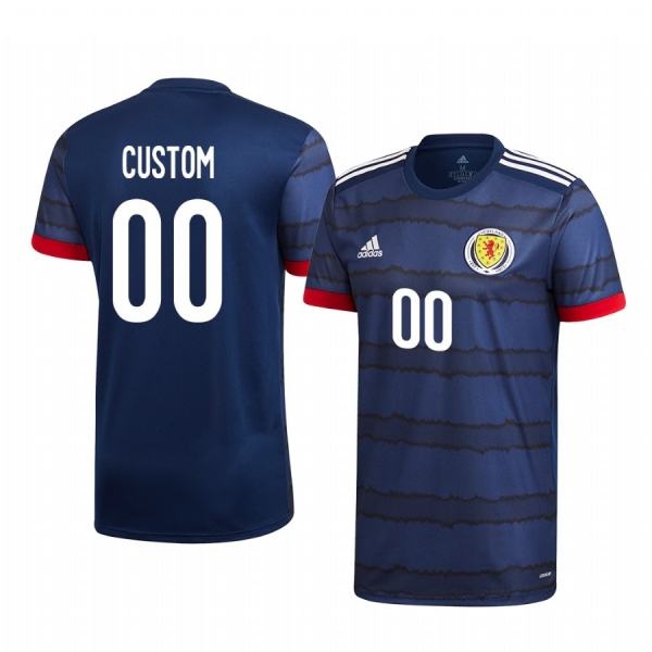 Scotland Custom Men's 2020 Home Replica Short Sleeve Jersey