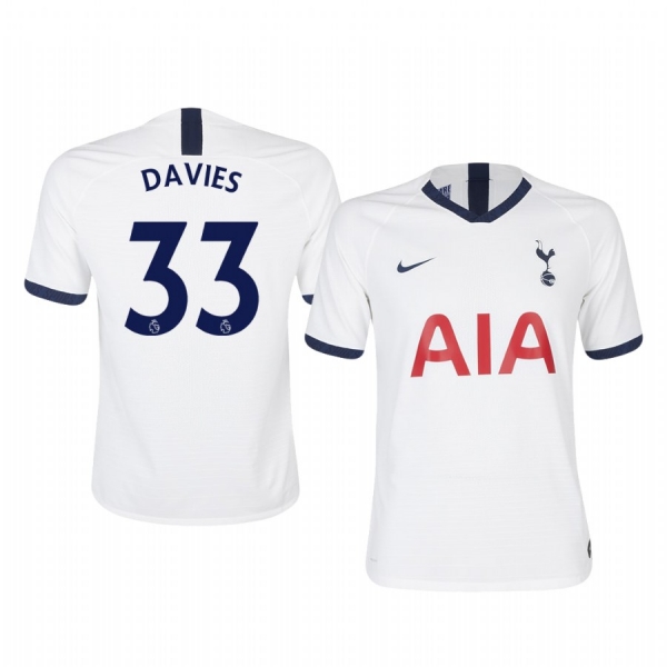 Men's Ben Davies Tottenham Hotspur Home Short Sleeve Jersey 19-20