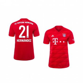 Youth Defender Bayern Munich Lucas Hernández Home Jersey 19-20