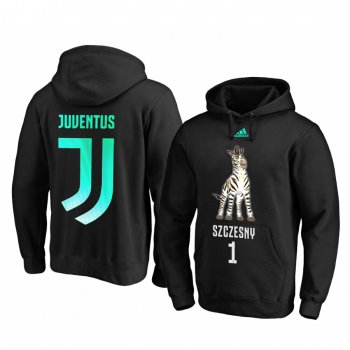 Wojciech Szczesny Juventus 2020 Black Mascot Pullover Hoodie Personalized