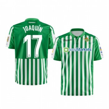 Youth Real Betis Joaquin Green Home Short Sleeve Jersey 19-20