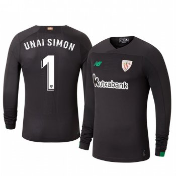 Unai Simon Athletic Bilbao 19-20 Black Goalkeeper Replica Jersey Men's