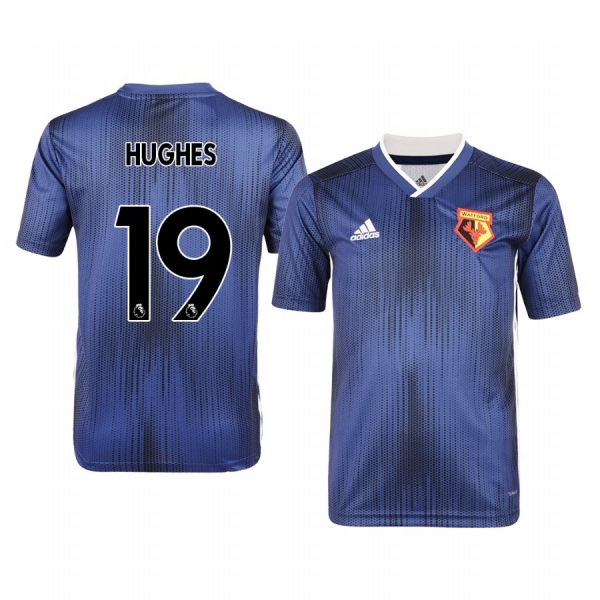 Youth Will Hughes Watford Away Short Sleeve Jersey 19-20