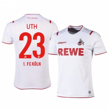 1. FC Koln Mark Uth 19-20 Home Men's White Short Sleeve Jersey