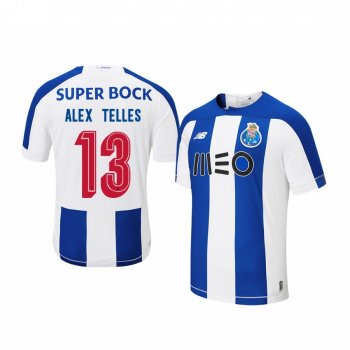 Youth Alex Telles Porto 19-20 Home Blue White Official Short Sleeve Jersey