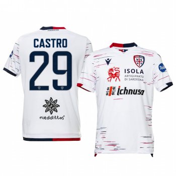 Cagliari Calcio Lucas Castro 19-20 Away Men's Short Sleeve Jersey