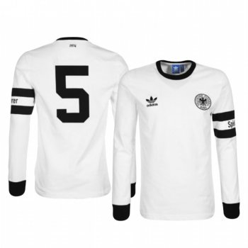 Franz Beckenbauer Bayern Munich 1974 Retro Men's White Limited Jersey