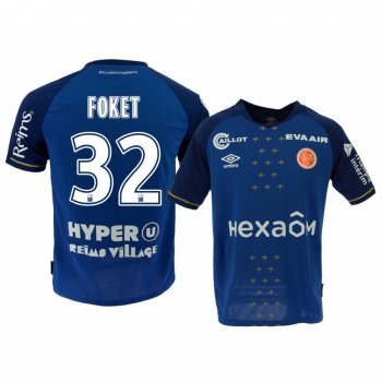 Stade de Reims Thomas Foket Men's Away Jersey 19-20