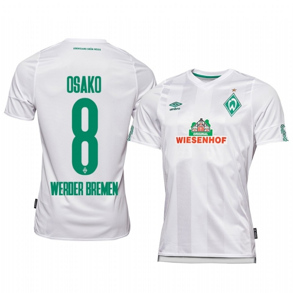 Werder Bremen Yuya Osako White Away Jersey 19-20 Men's