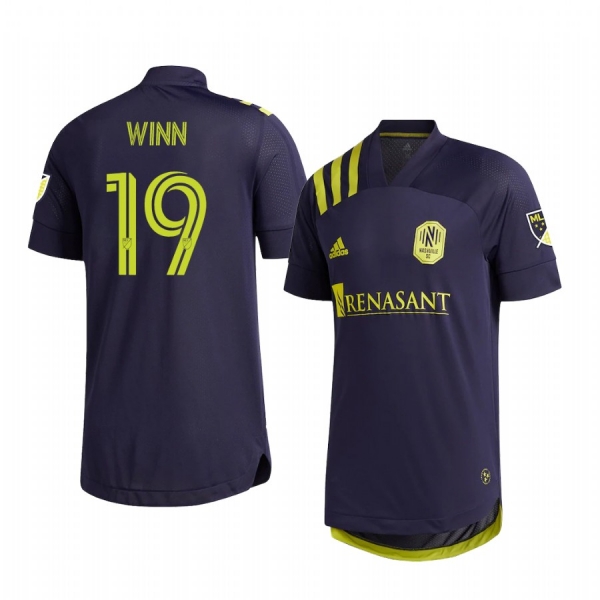 Nashville SC Alan Winn Away Men's Authentic Short Sleeve Jersey 2020