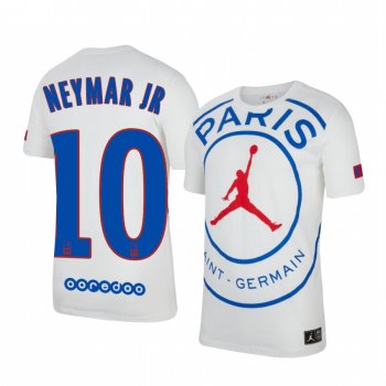 Paris Saint-Germain Neymar JR Men's White Game Jersey 2020-21