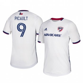 Fafà Picault FC Dallas 2020-21 Away Men's White Short Sleeve Jersey