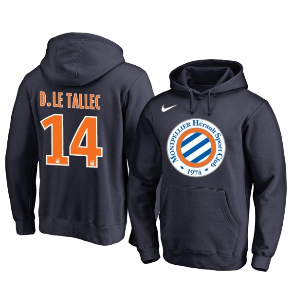 Damien Le Tallec Montpellier HSC Team Logo Navy Iconic Pullover Hoodie