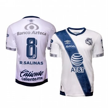 Rodolfo Salinas Club Puebla Home White Short Sleeve Jersey