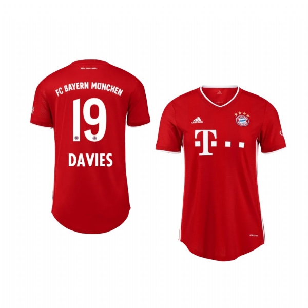 Women's Midfielder Bayern Munich Alphonso Davies Home Jersey 2020-21