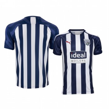 Youth West Bromwich Albion White Blue Home Short Sleeve Jersey 19-20